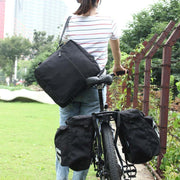 3 In 1 Multifunction Road Mountain Bike Bag Rear Seat Trunk Bag With Waterproof Rain Cover