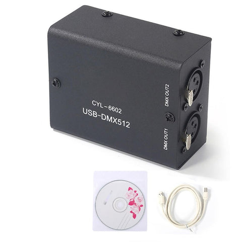 Light USB To DMX512 LED Light Control Stage Lighting Controller Channels Decoder Module With CD In Australia - Darrahopens