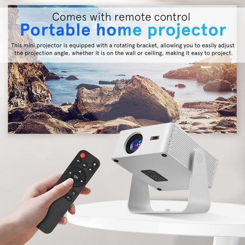 Mini Projector with WiFi and Bluetooth, Upgraded 1080P Smart Portable Projector with 180° Rotation, Auto Keystone In Australia - Darrahopens