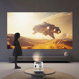 Mini Projector with WiFi and Bluetooth, Upgraded 1080P Smart Portable Projector with 180° Rotation, Auto Keystone In Australia - Darrahopens