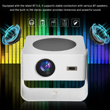 Mini Projector with WiFi and Bluetooth, Upgraded 1080P Smart Portable Projector with 180° Rotation, Auto Keystone