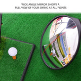 Convex Mirror 360-Degrees Swing Putting Convex Mirror, Identify Bad Posture and Correct Movements with Wide Angle Mirror, Stand Steadily and Adjustable for Beginners and Enthusiasts