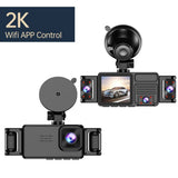 Cam Front and Rear Car 2K Dash Cam 5 Channel 360° View Car Camera with Night Sight WDR Parking Mode Loop Recording