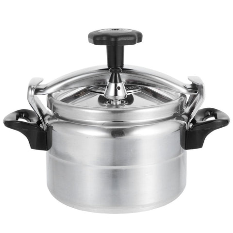 Aluminum Pressure Cooker Plated Silver for Kitchen Use Large Capacity Rapid Heat Distribution