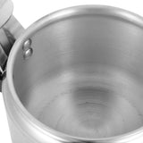 Aluminum Pressure Cooker Plated Silver for Kitchen Use Large Capacity Rapid Heat Distribution