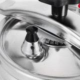 Aluminum Pressure Cooker Plated Silver for Kitchen Use Large Capacity Rapid Heat Distribution