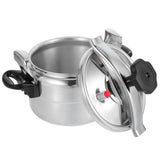 Aluminum Pressure Cooker Plated Silver for Kitchen Use Large Capacity Rapid Heat Distribution