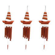 3Pcs Brown Bamboo Wind Chime for Home and Garden Decor In Australia - Darrahopens