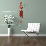 3Pcs Brown Bamboo Wind Chime for Home and Garden Decor