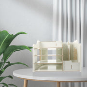 Versatile White Desk Organizer with Lockable Drawer for Pen and File Storage in Home Office In Australia - Darrahopens