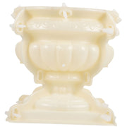 Plastic Flower Pot Mold for DIY Concrete Planter Making Reusable Beige Mold