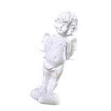 God of Love Statue Angel Ornament White Sandstone Desktop Decoration