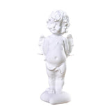 God of Love Statue Angel Ornament White Sandstone Desktop Decoration