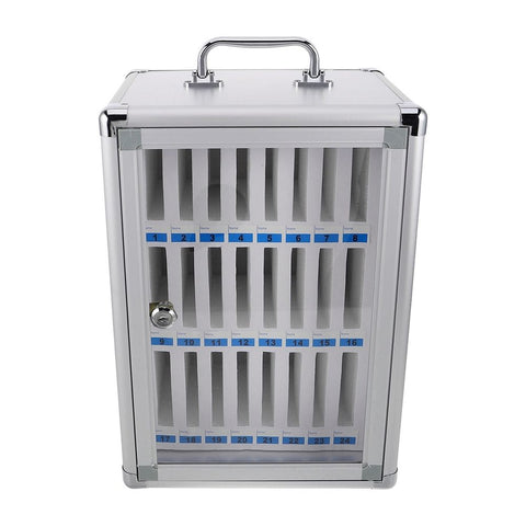 Lockable Phone Storage Box with 24 Secure Compartments for Mobile Device Organization and Safe Charging Station In Australia - Darrahopens