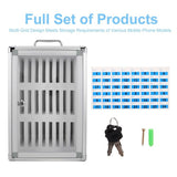 Lockable Phone Storage Box with 24 Secure Compartments for Mobile Device Organization and Safe Charging Station In Australia - Darrahopens