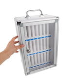 Lockable Phone Storage Box with 24 Secure Compartments for Mobile Device Organization and Safe Charging Station In Australia - Darrahopens