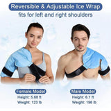 Shoulder Ice Pack Rotator Cuff Cold Therapy, Pain Relief, Reusable Hot Cold Therapy Gel Shoulder Ice Cold Pack for Frozen Shoulder,Sports Injuries,Bursitis, Tendinitis,Surgery Recovery