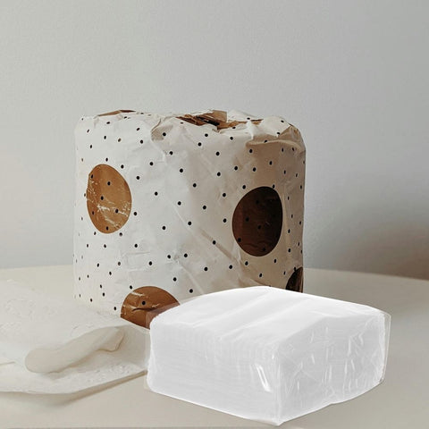 50Pcs Foldable White Tissue Paper Sheets Made from Virgin Wood Pulp for Hotel and Restaurant Use