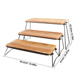 Wood Tray for Display Wood Rustic Style 1 Set