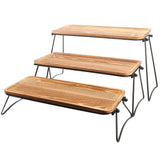 Wood Tray for Display Wood Rustic Style 1 Set