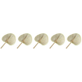 Woven Handmade Banana Leaves Fans Assorted Color Natural Cooling 5Pcs