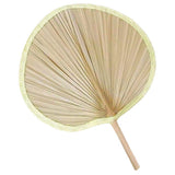 Woven Handmade Banana Leaves Fans Assorted Color Natural Cooling 5Pcs