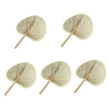 Woven Handmade Banana Leaves Fans Assorted Color Natural Cooling 5Pcs