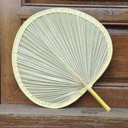 Woven Handmade Banana Leaves Fans Assorted Color Natural Cooling 5Pcs