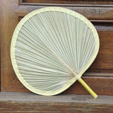 Woven Handmade Banana Leaves Fans Assorted Color Natural Cooling 5Pcs
