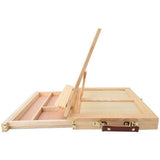 Wooden Easel Painting Table with Drawers for Storage HB Pencils Brushes and Paint Tools