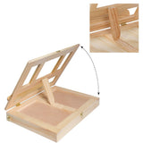 Wooden Easel Painting Table with Drawers for Storage HB Pencils Brushes and Paint Tools