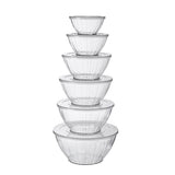 Mixing Bowls with Lids Set of 5, Borosilicate Baking Bowls for Cooking Meal Prep and Food Storage, Stackable Pyrex Style Kitchen Mixing Bowls with Textured Grip In Australia - Darrahopens