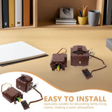 Quartz Clock Movement Kit with Easy Installation and Retro Brown Decorative Mechanism for Clock Repair In Australia - Darrahopens