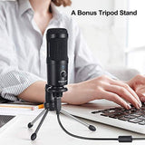 USB Condenser Microphone Bundle Kit,192KHZ/24BIT Professional Cardioid Computer Mic with Adjustable Scissor Arm Stand Shock Mount and Gain Knob for Recording,for Podcasting,Gaming In Australia - Darrahopens