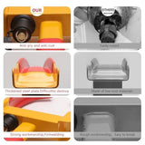 Universal Wheel Lock,Heavy Duty Tire Lock,Automotive Anti-Theft Lock for Cars,SUVs,Motorcycles,Golf Carts,Bright Color for Deterrence,with 3 Locks (Yellow-Red),LOCK-5-RED
