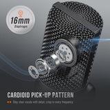 Studio Condenser USB Microphone Computer PC Microphone Kit with Adjustable Boom Arm Stand Shock Mount for Instruments Voice Overs Recording Podcasting YouTube Vocal Gaming Streaming-T669