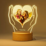 Personalized Couples Gifts,Acrylic Plaque Personalised Night Light Birthday Gifts For Custom Valentine's Day Gift With Photo Anniversary Memorial Gifts For Couples Christmas Graduati