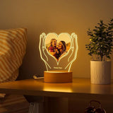 Personalized Couples Gifts,Acrylic Plaque Personalised Night Light Birthday Gifts For Custom Valentine's Day Gift With Photo Anniversary Memorial Gifts For Couples Christmas Graduati