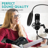 USB Gaming Microphone Streaming Podcast PC Microphone Condenser Mic Kit with Flexible Arm for Gaming Recording Singing PS4 Computer Studio Laptop In Australia - Darrahopens