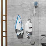 Electric Water Heater for Shower,Instant Heating Without Water Storage Preheating,Mini Small Constant Temperature Instant Heating Electric Water Heater Shower Shower Set,White In Australia - Darrahopens