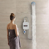 Electric Water Heater for Shower,Instant Heating Without Water Storage Preheating,Mini Small Constant Temperature Instant Heating Electric Water Heater Shower Shower Set,White In Australia - Darrahopens
