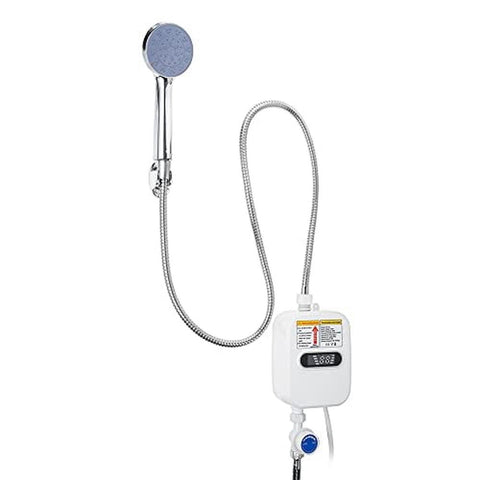 3500W 220V Mini Water Heater Hot Electric Tankless Household Bathroom Faucet with Shower Head LCD Temperature Display In Australia - Darrahopens