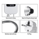 3500W 220V Mini Water Heater Hot Electric Tankless Household Bathroom Faucet with Shower Head LCD Temperature Display In Australia - Darrahopens