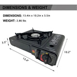 3000W Camping Stove 1-Burner Butane Stove 8000 BTU Portable Camping Stove Push-Button Stater W/ Case In Australia - Darrahopens