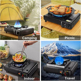 3000W Camping Stove 1-Burner Butane Stove 8000 BTU Portable Camping Stove Push-Button Stater W/ Case In Australia - Darrahopens