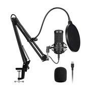 USB Podcast Microphone Kit,Professional 192kHz/24Bit Condenser Mic with Scissor Arm,Shock Mount,Pop Filter for PC Recording,YouTube,Streaming In Australia - Darrahopens
