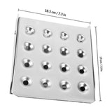 Adjustable Folding Step in Plated Silver Stainless Steel for Trucks and Trailers