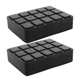 2Pcs Black Car Lifting Jack Rubber Pads with Shock Absorption for Stable Vehicle Maintenance In Australia - Darrahopens