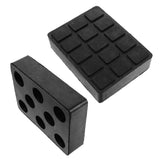 2Pcs Black Car Lifting Jack Rubber Pads with Shock Absorption for Stable Vehicle Maintenance In Australia - Darrahopens