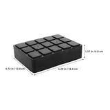 2Pcs Black Car Lifting Jack Rubber Pads with Shock Absorption for Stable Vehicle Maintenance